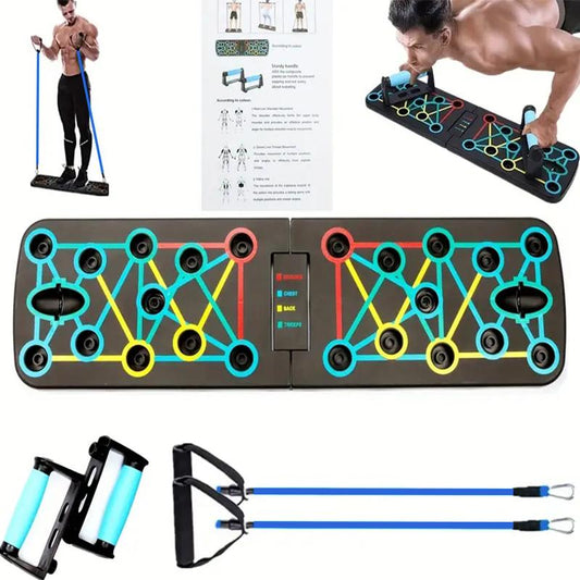 Multifunctional Push-Up Board with Resistance Bands（BF002）